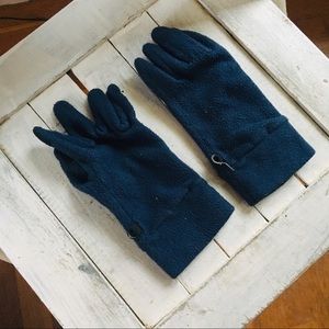 Lands end youth blue small lightweight gloves